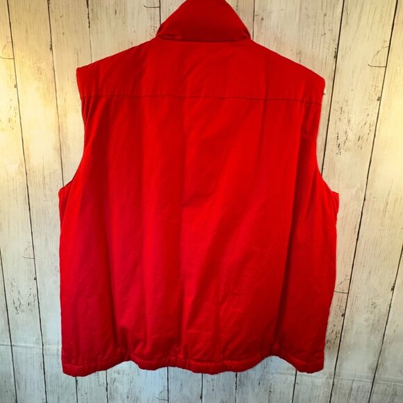 Eddie Bauer Womens Size L Goose Down Filled Vintage Puffer Vest Red - Picture 6 of 8